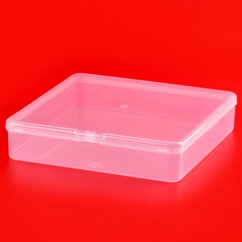 Hộp Đựng Đồ Dùng Hình Vuông Nhỏ Trong Suốt Tiện Dụng Ốp