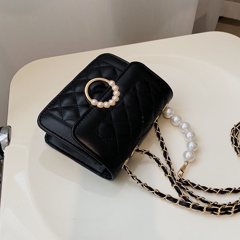 Túi xách nữ túi đeo chéo đeo vai trần trám đính ngọc phù hợp đi chơi, dạo phố TDC214