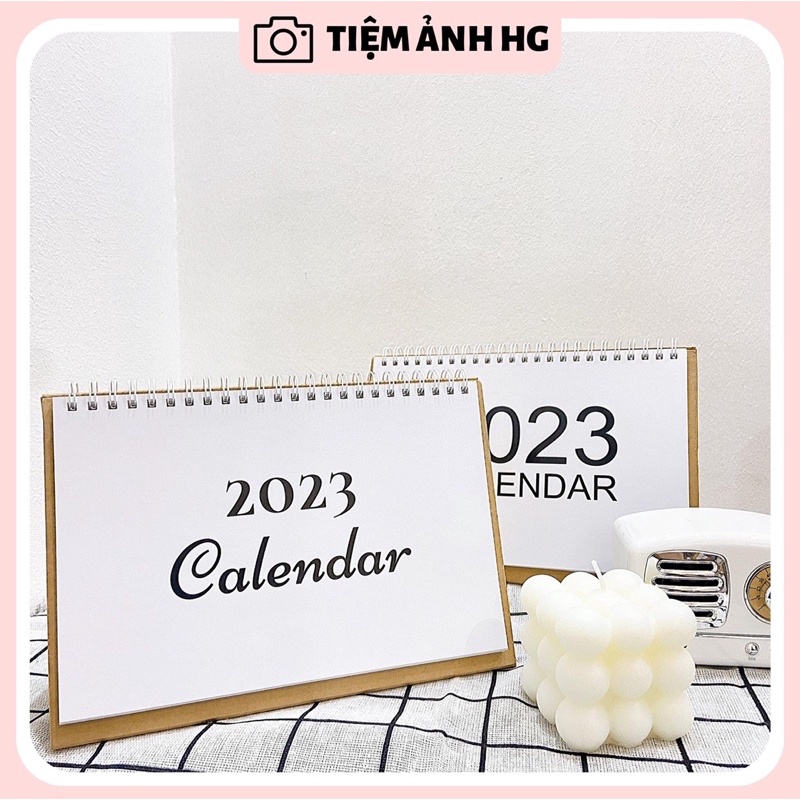 LỊCH ĐỂ BÀN 2023, lịch ghi chú basic tiện lợi có ngày âm