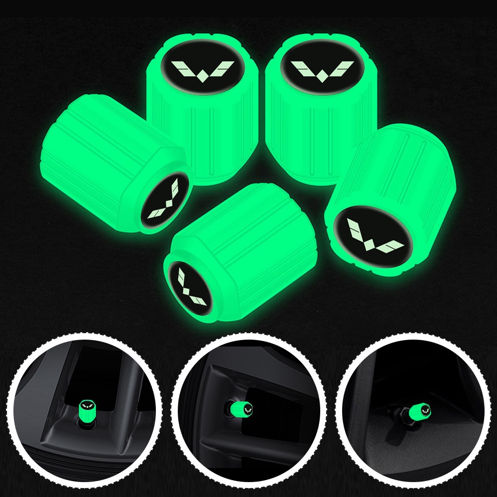 Bộ 4 Nắp Van Bánh Xe Dạ Quang