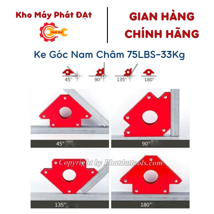 Ke góc nam châm 75LBS-33kg - Hàng Chuẩn