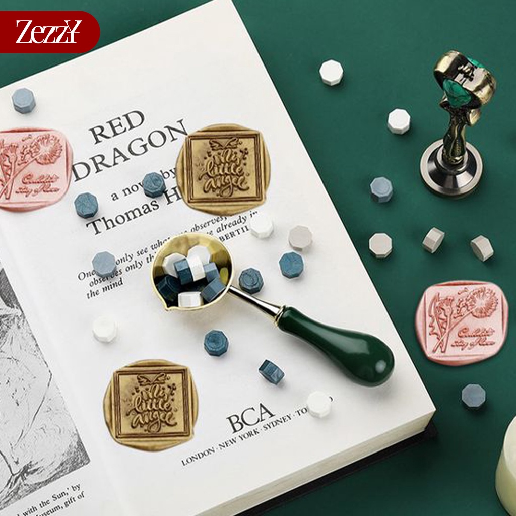 Sáp đóng dấu niêm phong ZezzY 150 viên màu nhũ niêm phong thiệp cưới bì thư decor trang trí event - Phần 3