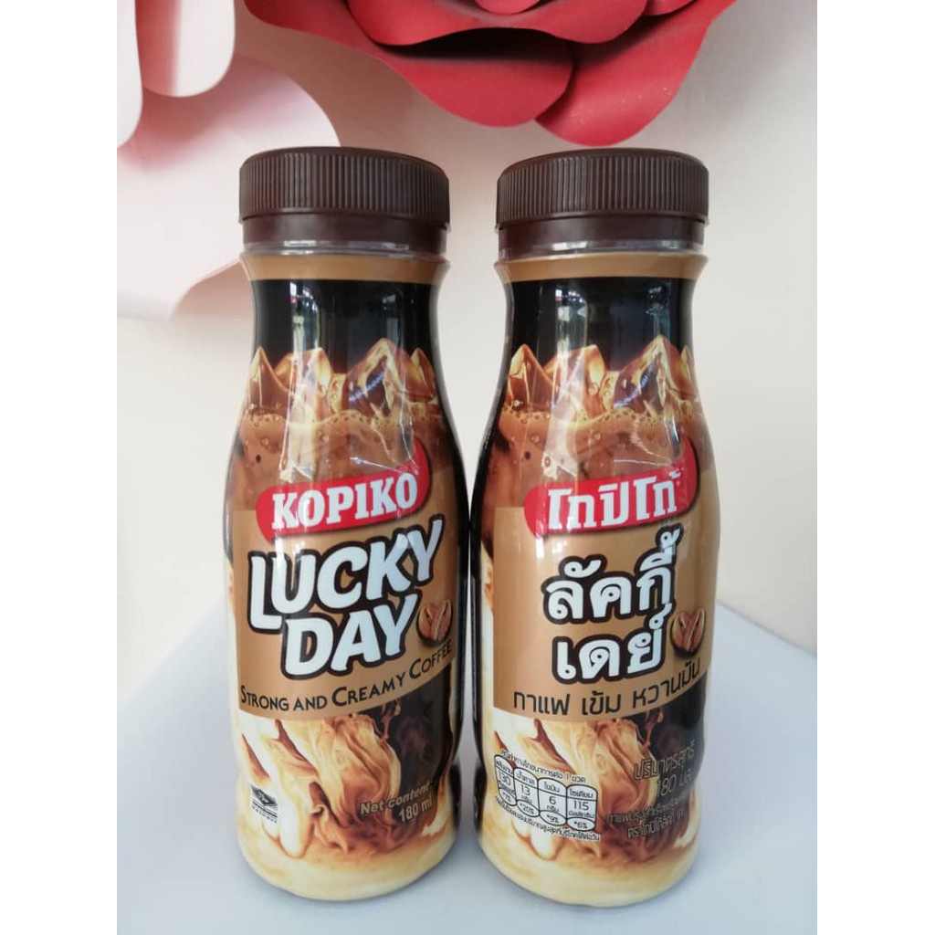 Cà phê sữa Kopiko Lucky Day 180ml Hàng nhập khẩu từ Indonesia