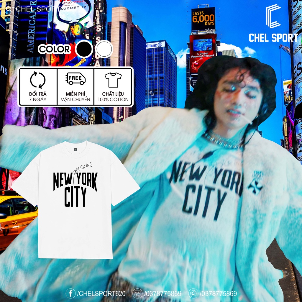 Áo thun cao cấp New York City Sơn Tùng MTP 100% cotton [ẢNH THẬT]