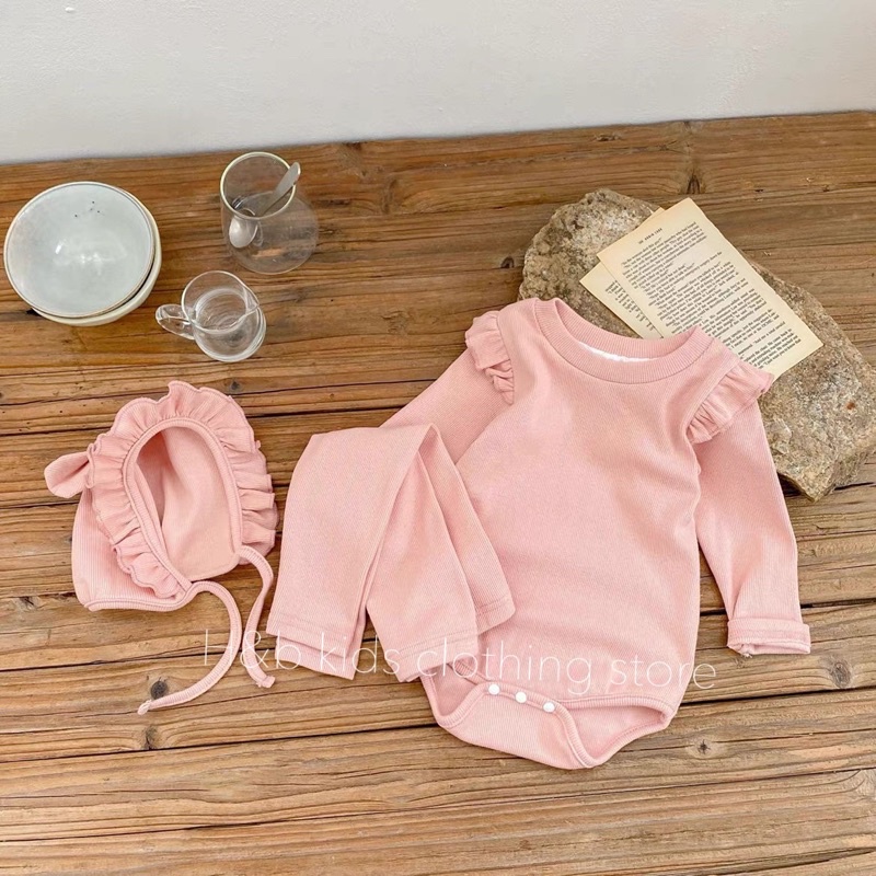 BÈO TĂM Set body kèm quần tặng mũ mã 50065