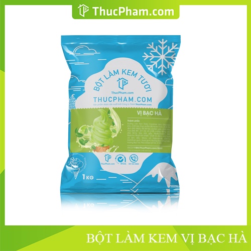 Bột Làm Kem Tươi THUCPHAM.COM Đủ Vị - Túi 1kg - Hương Vị Tự Nhiên, Không Gắt, Không Hắc