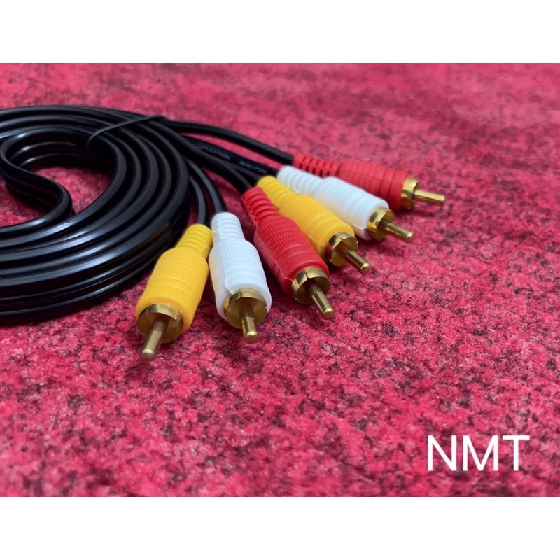 Dây AV/RCA 3 ra 3 đen loại tốt 1.5m/3m/5m/10m