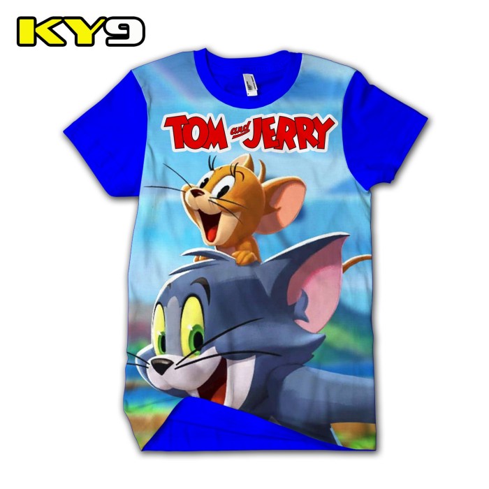 Áo Thun In Hình Tom Và Jerry 3D Thời Trang