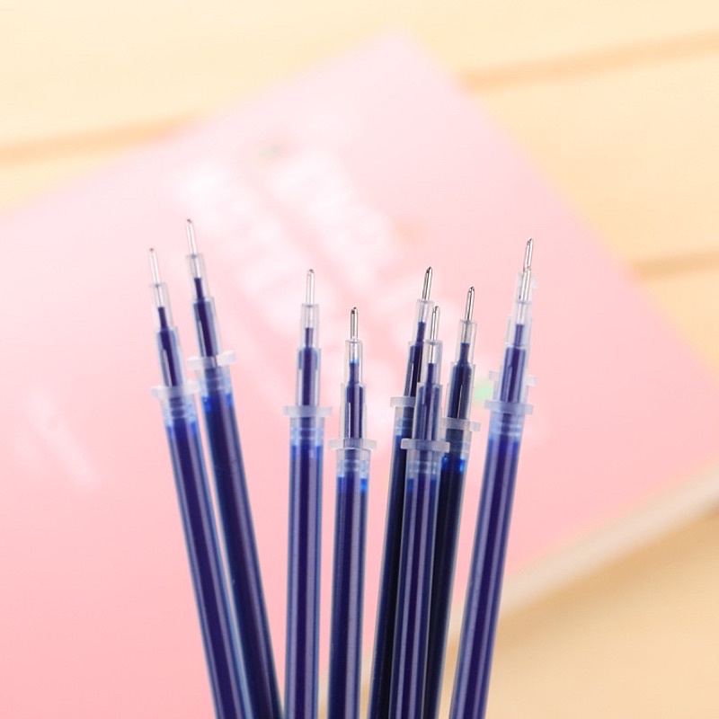 Ruột Bút Gel Bút chữ A ngòi 13cm 0.5mm màu đen xanh đỏ, thay bút nắp gài Ngòi bút chữ A,Ếch Ộp Vpp