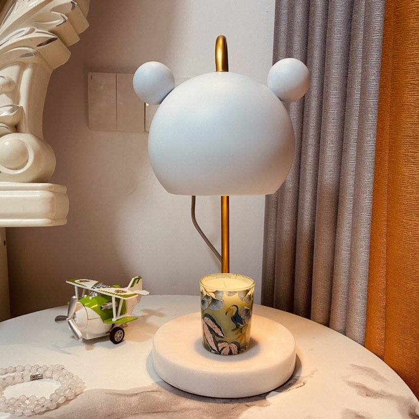 Đèn đốt nến thơm hình gấu hiện đại,sang trọng,luxury