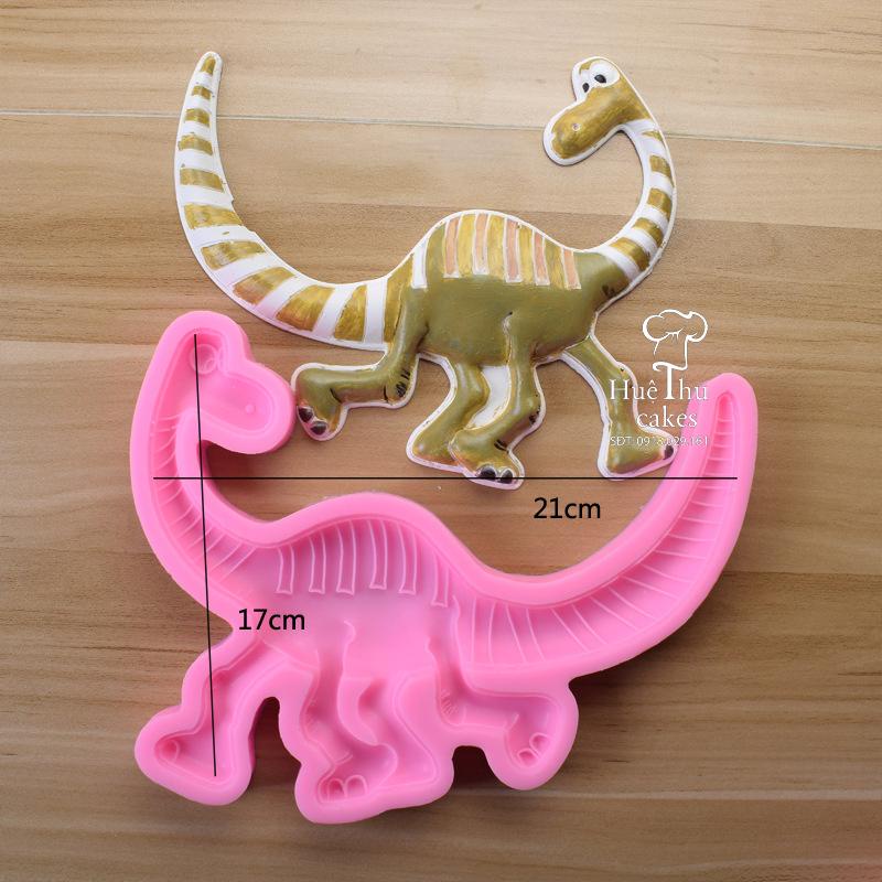Khuôn silicon Khủng Long làm bánh rau câu 3D 4D
