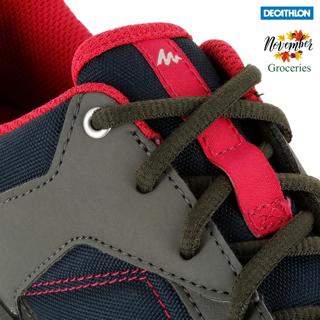 Giày Leo Núi Dã Ngoại QUECHUA Arpenaz 50 Nữ - Xanh Dương/ Hồng