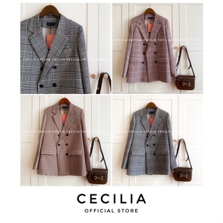 Áo khoác vest blazer AMANDA By CECILIA thiết kế 2 lớp, dáng suông