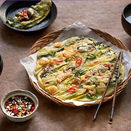 Bột bánh xèo làm bánh hành Beksul Hàn Quốc 1kg 부침가루