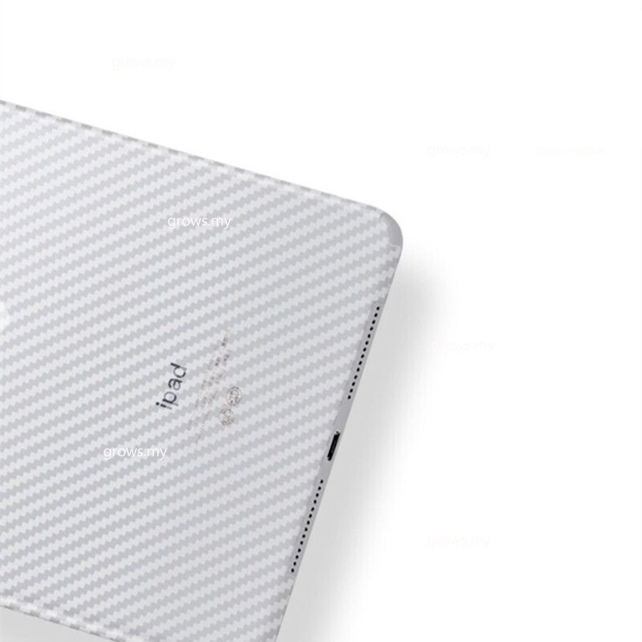 Bộ 2 Miếng Phim Dán Bảo Vệ Mặt Sau Máy Tính Bảng Họa Tiết Sợi Carbon 3D Cho iPad 9.7 Air 2 3 4 10.5 10.9 Pro 11 10.2 2 &amp; Miếng Dán Bảo Vệ Màn Hình Dành Cho mini 4 5 6 2021