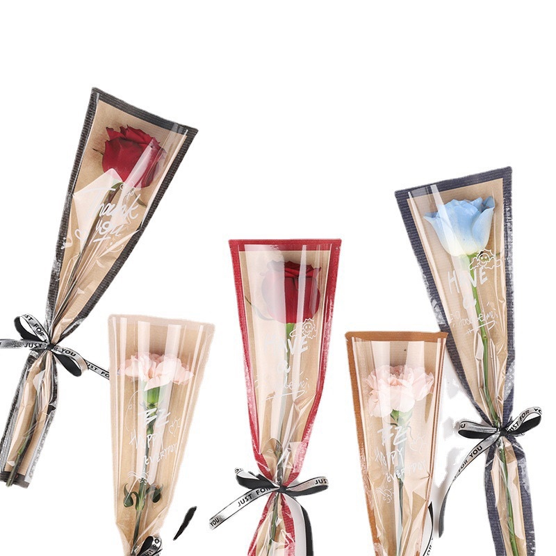 Túi Đựng 1 Bông Kraft  Tập 10 Cái