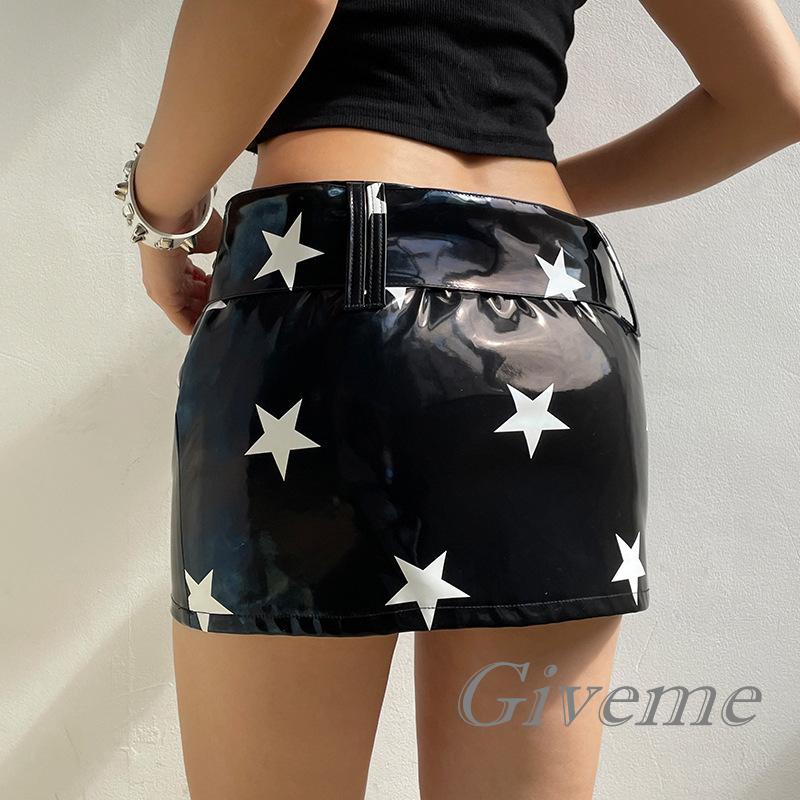 Chân Váy Da Dạng Quấn In Họa Tiết Ngôi Sao Thời Trang Xuân Hè Cho Nữ