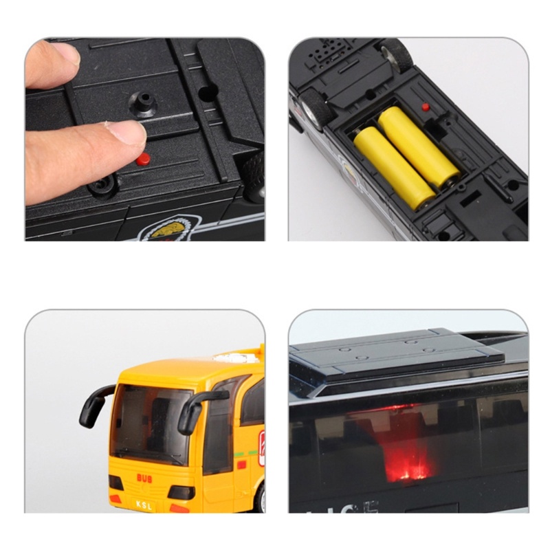 Mô Hình Đồ Chơi Xe Buýt Trường Học WMMB Có Âm Thanh Phát Sáng