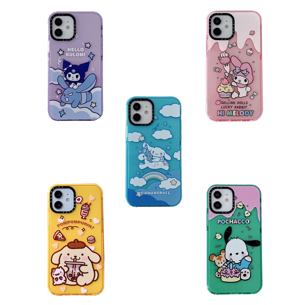 Casetify Ốp Điện Thoại Mềm Trong Suốt In Hình Sanrio Hoạt Hình Cho iPhone 15 14 13 12 11 Pro Max Plus X XR XS 7 8 SE