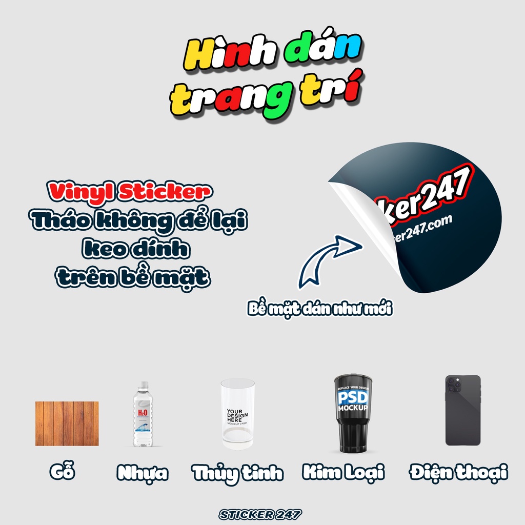 Sticker Cute  𝑭𝒓𝒆𝒆𝒔𝒉𝒊𝒑 Sticker Dễ Thương Dán Size Nhỏ Dán Điện Thoại , Ipad, Bình Nước - Chống Nước - Cao Cấp - Giá Rẻ