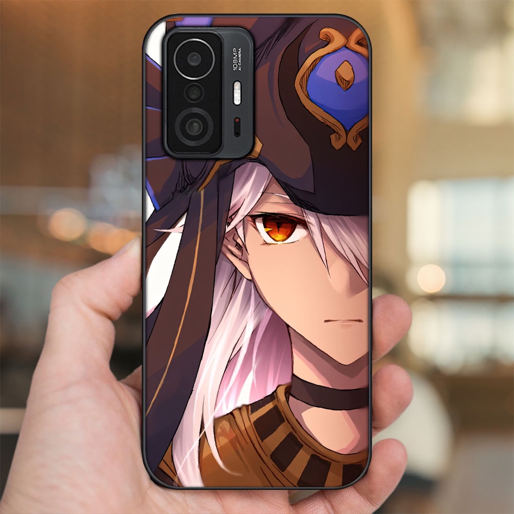 Ốp lưng Xiaomi 11T Pro 5G viền đen in hình Cyno Genshin Impact