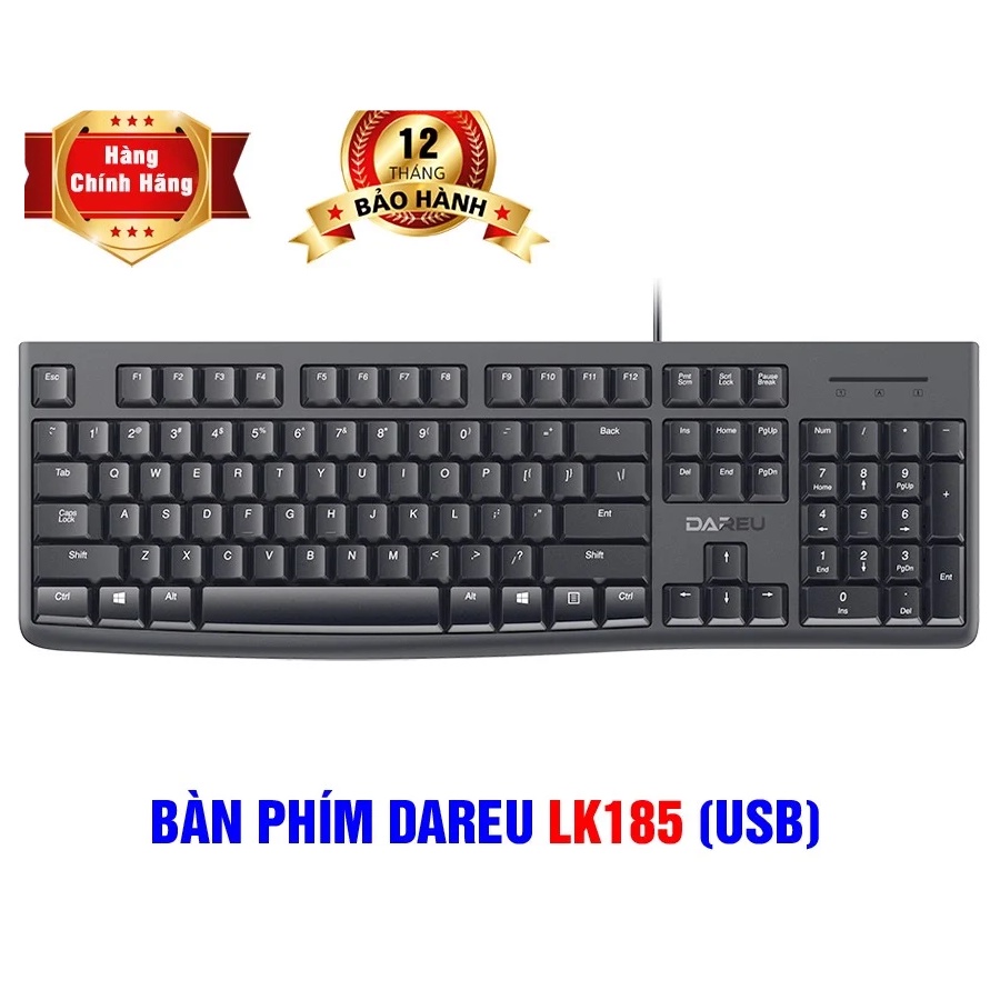 Bàn phím DAREU LK185 - Phím mỏng - Sản phẩm lý tưởng cho văn phòng | BigBuy360 - bigbuy360.vn