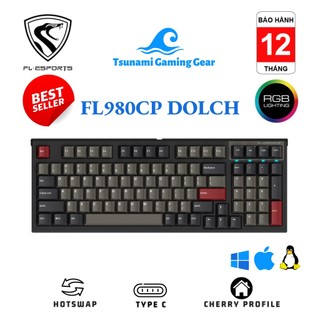 Bàn phím cơ FL-Esports FL980CP Dolch | USB | Kailh Box Switch | led RGB | đệm tiêu âm - BH 12 tháng