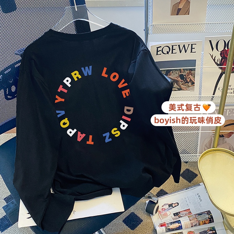 NRVP Áo Thun Nữ Dài Tay Thời Trang Hàn Quốc 2023