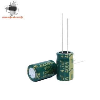 Tụ hóa 4.7uf 400v 8x12mm chính hãng