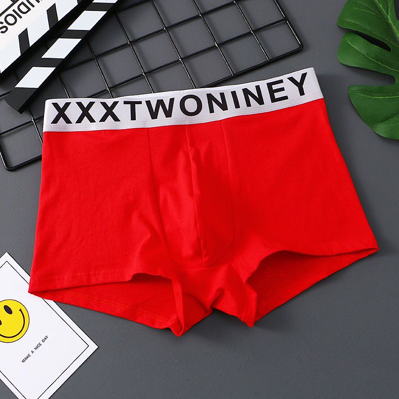 Set 1 / 3 Quần Lót Boxer Cotton Thoáng Khí Kháng Khuẩn Màu Trơn Thời Trang Cho Nam