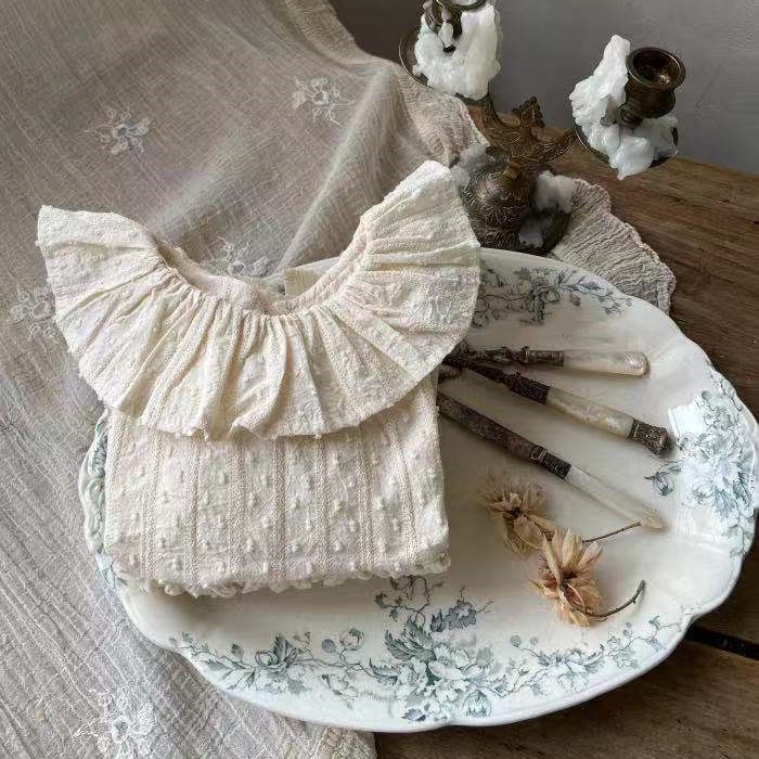 Bộ Áo Liền Quần In Hoa Xinh Xắn Cho Bé Gái Từ 0-2 Tuổi