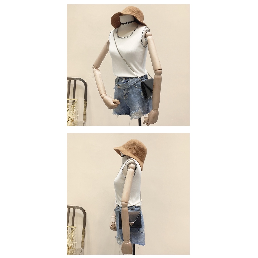 Áo thun sát nách in chữ đơn giản trẻ trung phong cách thời trang hàn quốc cho nữ