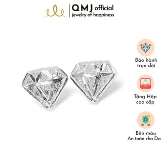 Bông tai QMJ Thiên kim 3D sang trọng bạc 925 cao cấp Q028
