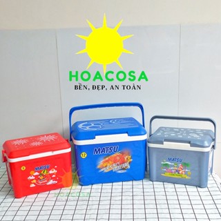 Thùng Đá Mini 6L (6 Lít), 8L ( 8 Lít), 12L , 16L Matsu Nhựa Duy Tân- Đẹp Gọn, Bền, Giữ Đá Lâu- Đồ Gia Dụng Hoacosa.