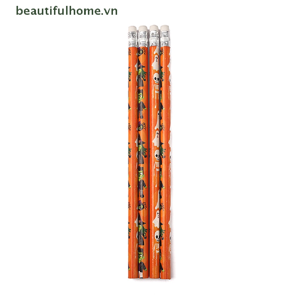 Bộ 10 Bút Chì Họa Tiết Halloween Thân Thiện Với Môi Trường