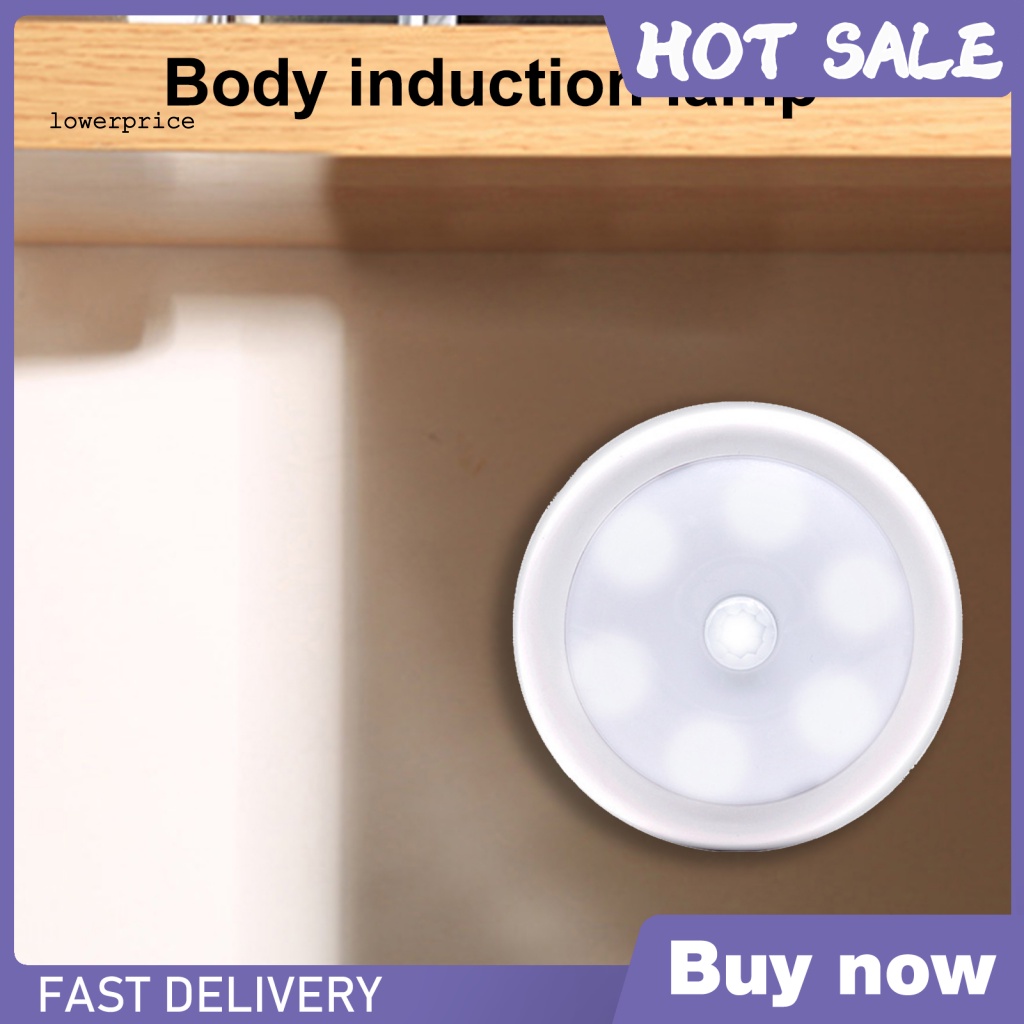 Đèn Ngủ LED Không Dây Tự Động Bật / Tắt Kích Thước Nhỏ Gọn Có Nam Châm Chạy Bằng Pin
