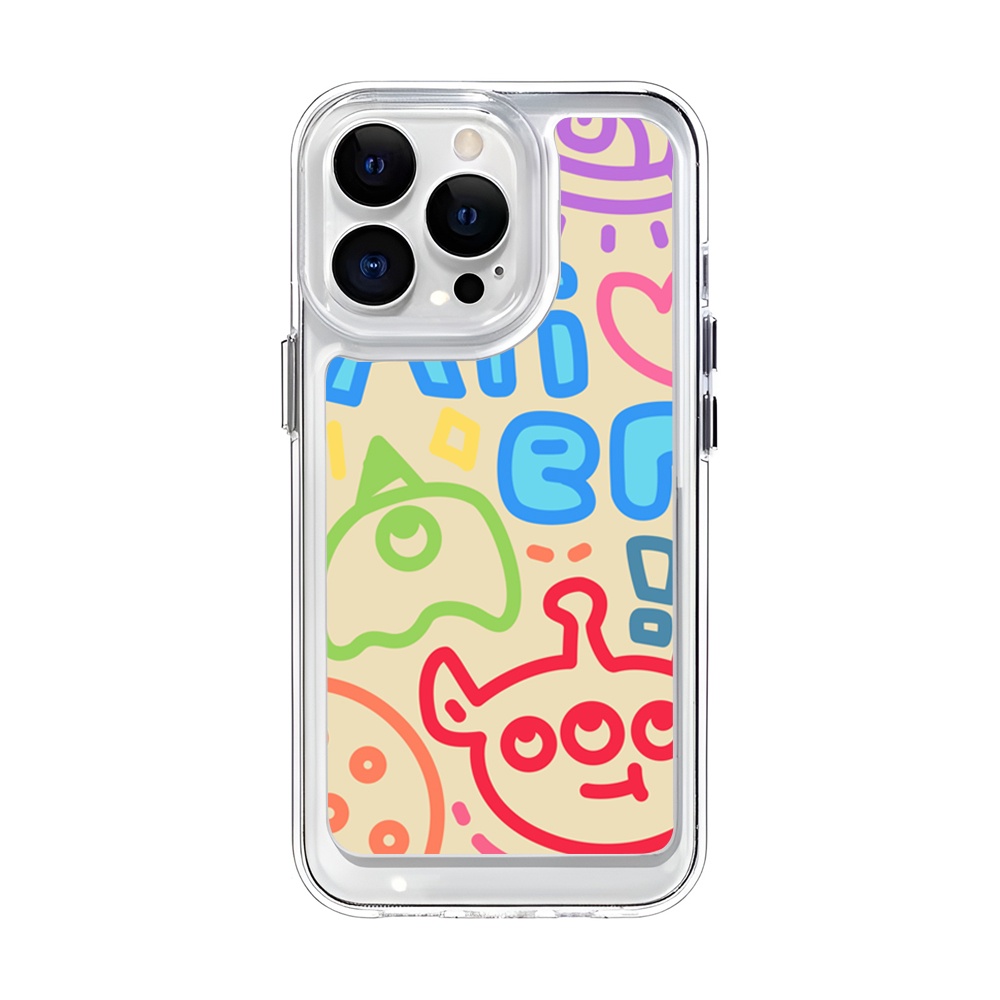 Ốp Điện Thoại Trong Suốt Hình Người Ngoài Hành Tinh Cho iphone 14 Pro Max 14 Plus 13 11 12 7Plus X XR XS Max 8 7