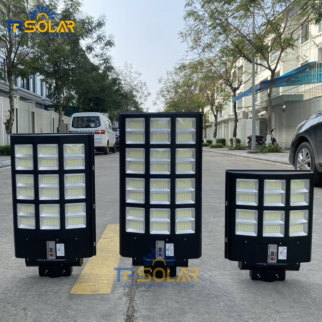 Đèn Đường Liền Thể 3 Mặt Năng Lượng Mặt Trời TP Solar TP-D300N TP-D450N TP-600N Công Suất 300W 450W 600W Bảo Hành 3 Năm