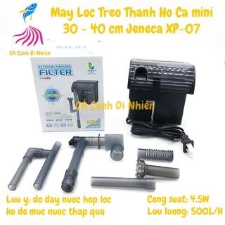 Máy lọc treo thành hồ cá dạng thác nước jeneca xp-07 4.5w cho bể cá cảnh