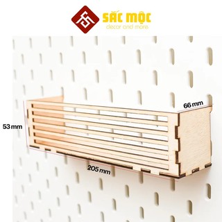 Phụ kiện bảng pegboard style ikea #8 - kệ để đồ cho bảng lỗ pegboard