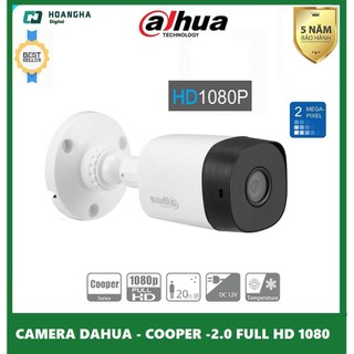 Camera dahua chính hãng thân trụ ngoài trời 2mp, camera quan sát dahua dh-hac-b2a21p - bh 12 tháng