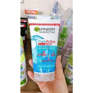 Sữa rửa mặt garnier pure active 3 in 1 150ml của đức
