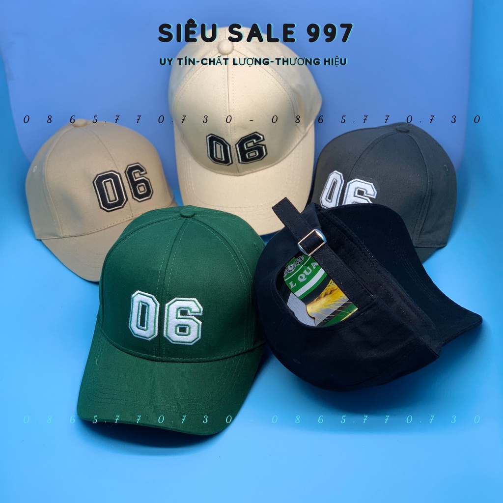 MŨ LƯỠI TRAI 06 - NÓN KẾT THÊU SỐ 06 HOT HIT THỜI TRANG CAO CẤP NHIỀU MÀU FORM CHUẨN ĐẸP