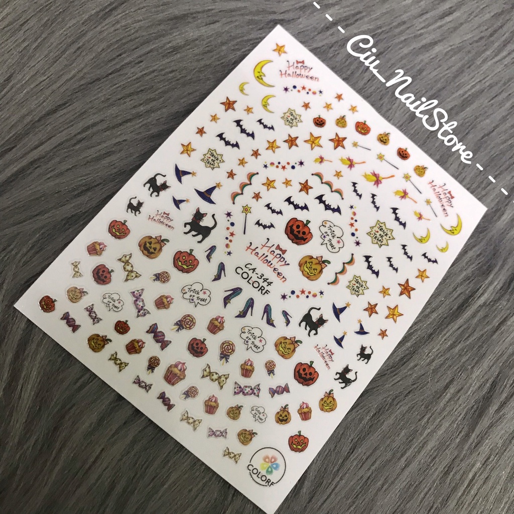 Sticker & Decal dán móng tay hình haloween