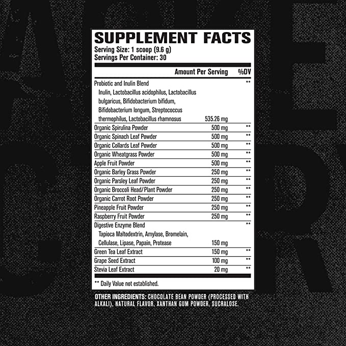 Bổ sung thực phẩm xanh GREEN SURGE Superfood thương hiệu "JACKED Factory" : Made in USA