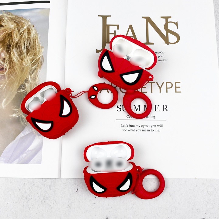 Case Airpods 1/2/3/Pro Người Nhện, Ốp Airpods Phong Cách Spider Man Ngầu Quá Chời Quá Đất - Mã TZAP327