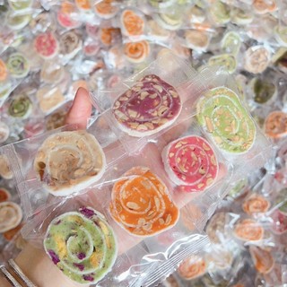 Kẹo dừa cuộn mix 7 vị - MonMon Food