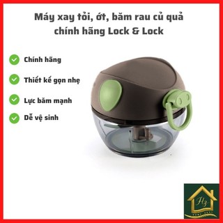Máy xay tỏi ớt, xay đồ ăn dặm hình heo mini 180ml chính hãng Lock & Lock