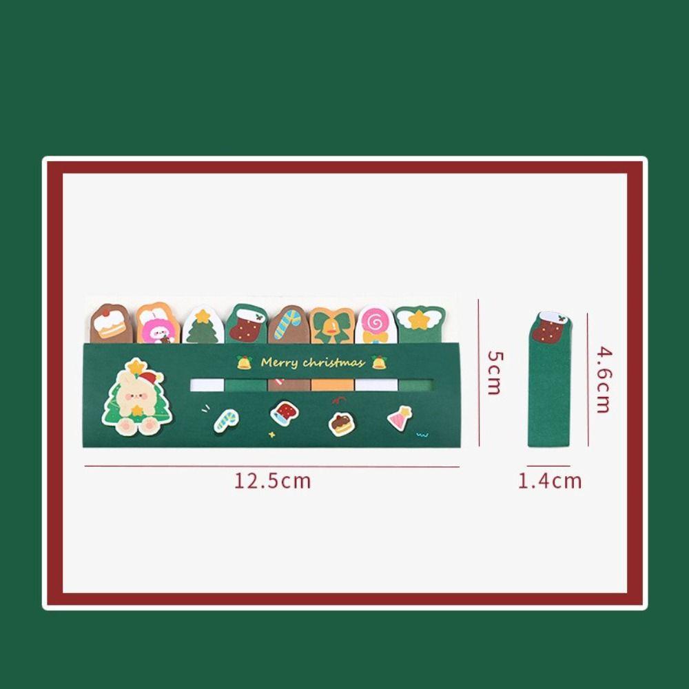 Aaron1 Giấy Ghi Chú Họa Tiết Giáng Sinh Dễ Thương Cho Học Sinh