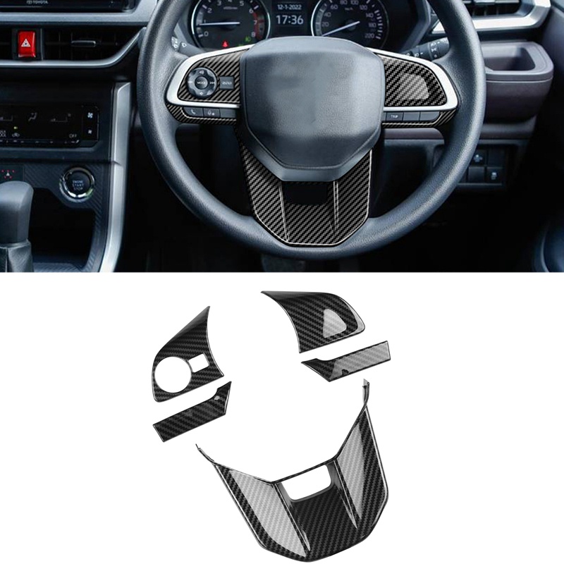 Viền Trang Trí Vô Lăng Xe Hơi TOYOTA VELOZ AVANZA 2022 2023 Bằng Sợi Carbon